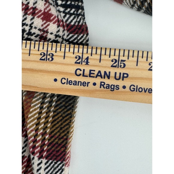 Orvis Mens Plaid Flannel Shacket Large Heavy Pocket‎ Shirt Browns Outdoors - Picture 9 of 15